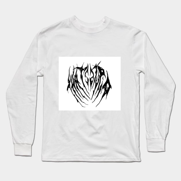 Metal Lettering Long Sleeve T-Shirt by Davidsfgh